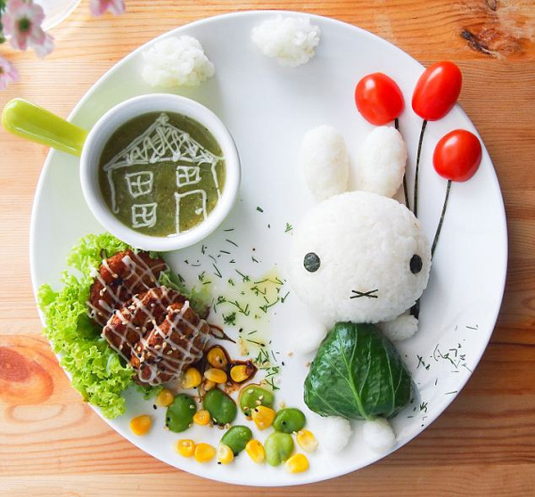 trang tri thuc an cho be